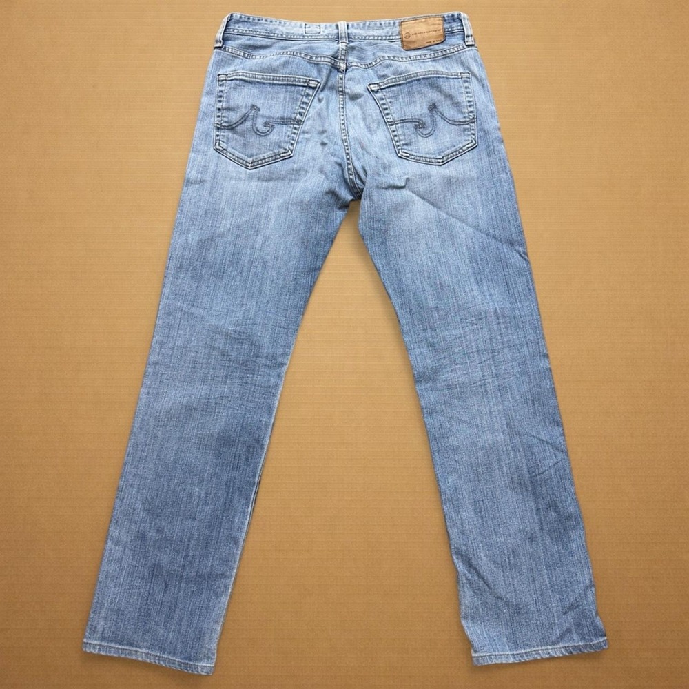 AG Adriano Goldschmied Graduate Jeans Made in USA Mens Sz 34x31 Light Tailored - Picture 3 of 7